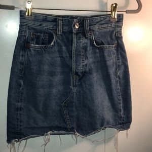 Denim mini skirt